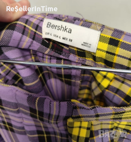 Карирана пола Bershka , снимка 4 - Поли - 53133448
