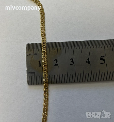 Златен синджир 7.02гр.50см., снимка 3 - Колиета, медальони, синджири - 53075690