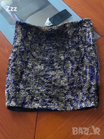 Дамска пола с пайети, снимка 2 - Поли - 41787613