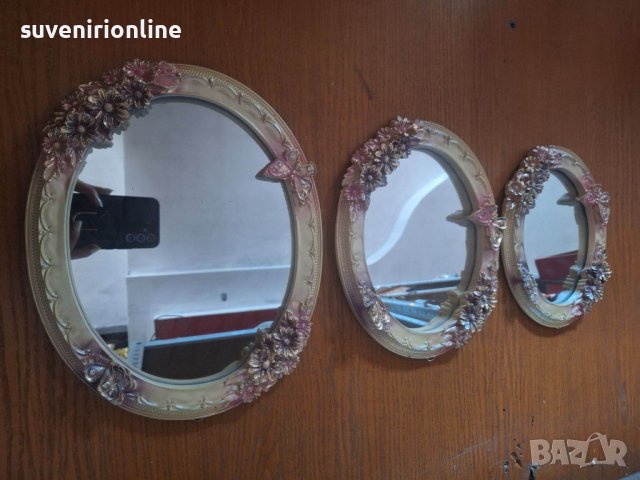 комплект огледала за стена, снимка 3 - Декорация за дома - 40999108
