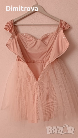 Елегантна бална рокля в розово, снимка 5 - Рокли - 51701394