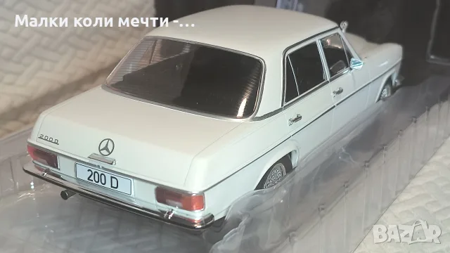 Метална кола Mercedes 200 D - 1968 , мащаб 1:18 , чисто нова , снимка 5 - Колекции - 55888577
