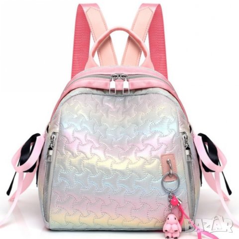 Чанта раница Pink Mermaid, снимка 2 - Раници - 40308349