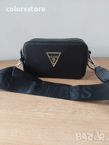 Черна чанта Guess -SG49, снимка 3 - Чанти - 35817057