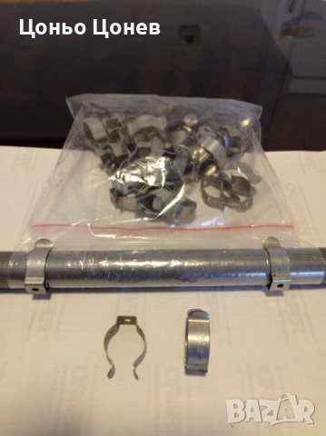 Продавам стоманени поцинковани щипки за закрепване на полиетилен в оранжерии, снимка 2 - Градинска техника - 14342164