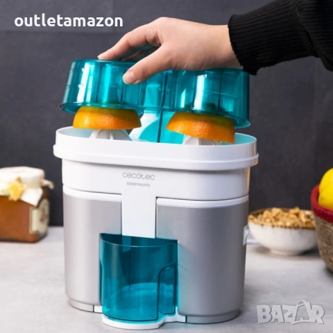 Двойна електрическа сокоизстисквачка за цитрусови плодове CECOTEC 4145, снимка 2 - Сокоизстисквачки и цитрус преси - 53473535
