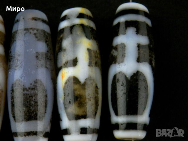 5 БР СИМВОЛ ''ВОДОЛЕЙ" ТИБЕТ НЕПАЛ ХИМАЛАИ АХАТ ДЗИ МЪНИСТА ЩАСТИЕ И ДОБЪР КЪСМЕТ, снимка 3 - Други - 41324900