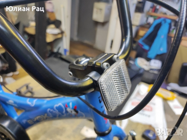 Детски велосипед Byox със спомагателни колела 16" Devil BLUE, снимка 8 - Велосипеди - 51789570