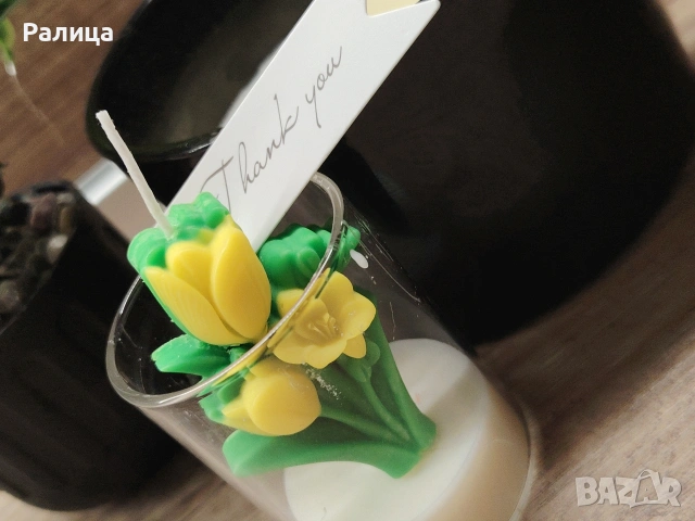 Ароматна свещ - букет, снимка 3 - Други - 53449181