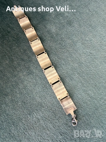 Сребърна гривна №7836 , снимка 5 - Гривни - 53082907