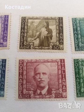 Пощенска марка 6бр-Италия 1938, снимка 3 - Филателия - 40098509