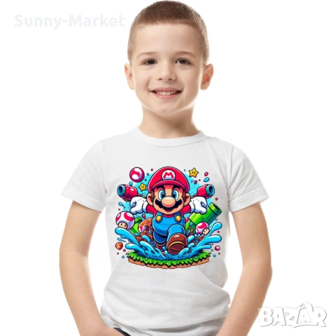 СУПЕР МАРИО дамски , детски и мъжки тениски и блузи , снимка 5 - Тениски - 53584433
