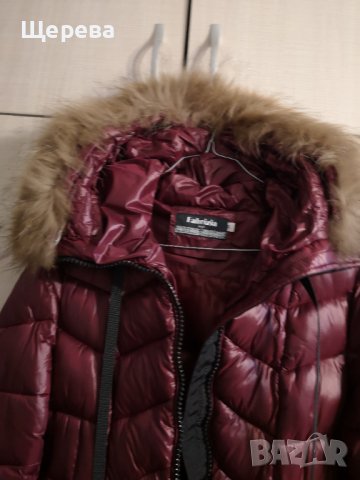 Дамско яке с качулка от естествен косъм, снимка 3 - Якета - 39508497