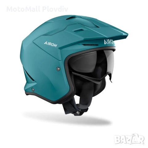 Каска Airoh Kombakt Color Petrol Green Matt, снимка 3 - Аксесоари и консумативи - 51784192