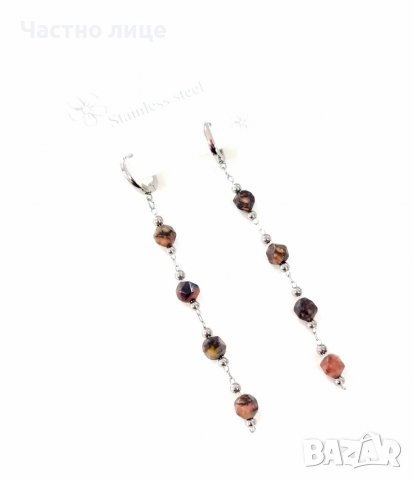 Обеци от медицинска стомана , снимка 2 - Обеци - 39605443