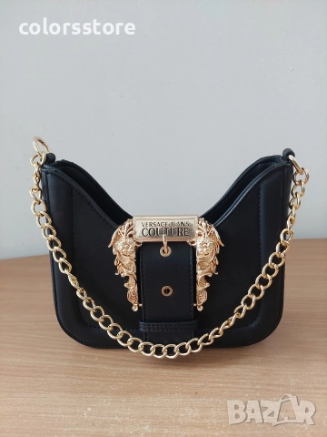 Луксозна Черна чанта Vers@ce/SG57u, снимка 2 - Чанти - 52612383