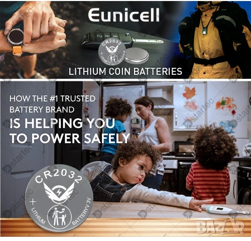 5 броя батерии CR2032, снимка 2 - Друга електроника - 53590757