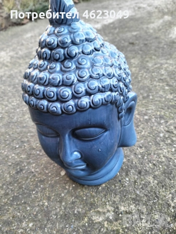 Порцеланова глава на Буда, снимка 2 - Антикварни и старинни предмети - 53042882