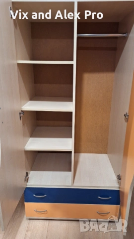 Детски гардероб двукрилен, снимка 3 - Гардероби - 53743279