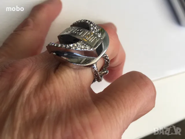 Масивен пръстен с надпис Just Kavall , чисто нов , общо тегло 27.46г  , снимка 1