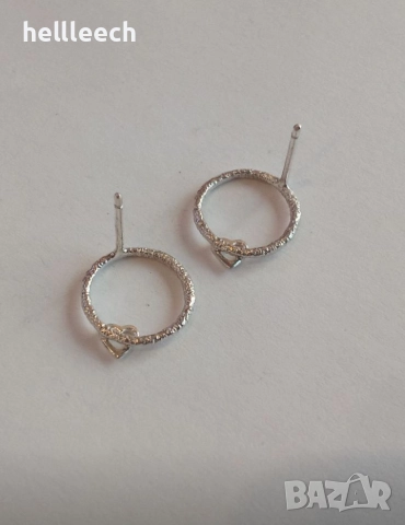 Сребърни обеци, снимка 4 - Обеци - 52772180