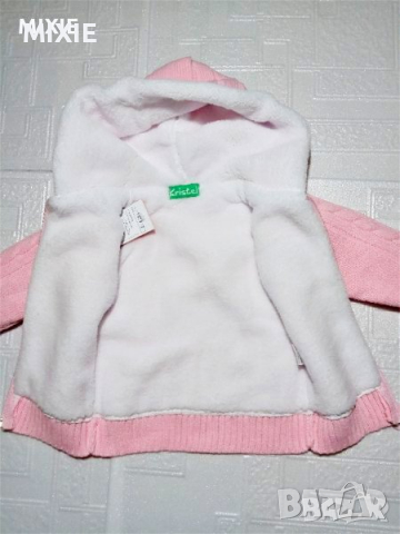 Нова детска жилетка подплатена с полар, снимка 2 - Детски пуловери и жилетки - 28601194