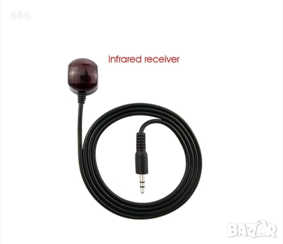 IR удължителен кабел 3.5мм, 3 метра, честота 38kHz, черен, снимка 5 - Друга електроника - 53817154