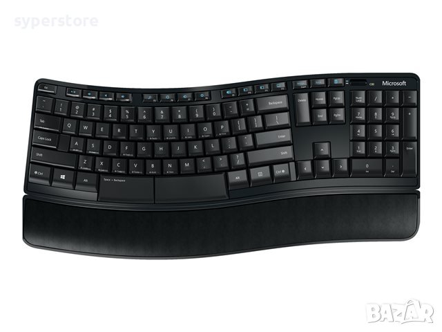 Клавиатура Безжична Microsoft Sculpt Comfort Desktop L3V-00021 С модерен дизайн Черна, снимка 1 - Клавиатури и мишки - 41818359