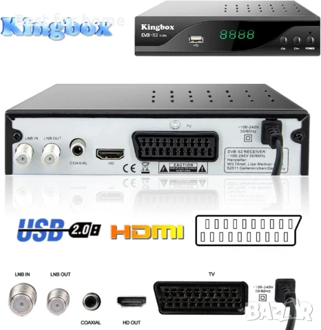 Superpow Сателитен , цифров приемник HD HDMI с дистанционно управление, снимка 2 - Приемници и антени - 50809018