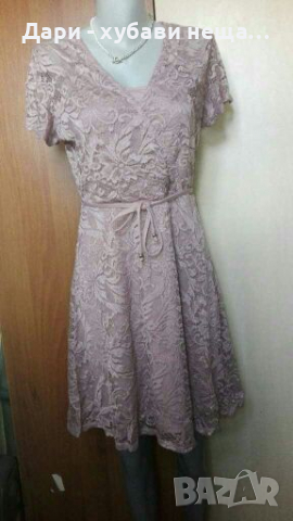 Нежна рокля в цвят пепел от рози🍀❤M,M/L❤🍀 арт.4075