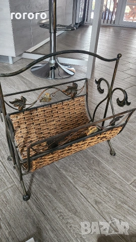 поставка за вестници от ковано желязо, снимка 4 - Други - 53301759
