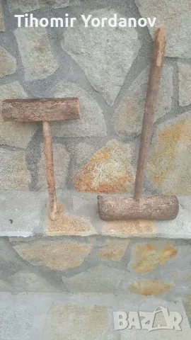 Стари дървени чукове.-2 броя., снимка 2 - Антикварни и старинни предмети - 48681087