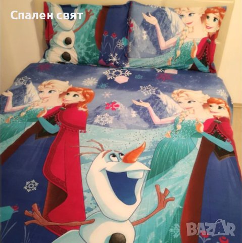 Детски спални комплекти - Ранфорс 100% памук - Замръзналото кралство, снимка 2 - Спално бельо и завивки - 41511455