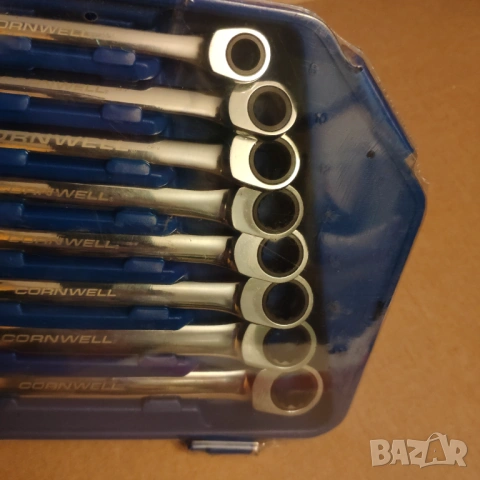 CORNWELL TOOLS 8броя качествени ключове тресчотки , снимка 6 - Отвертки - 52886903