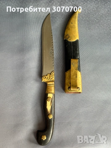 Нож Каракулак, с кания, снимка 3 - Ножове - 53587467