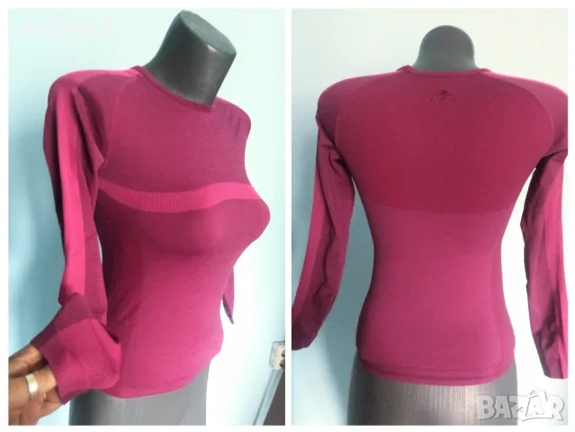 Три броя / Спортна блуза зелена "Kenvelo", лилава "Crane", синя "Kipsta"/ унисайз, снимка 7 - Спортни екипи - 36164934