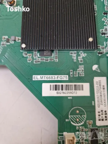 TESLA 43E620BFS MAIN BOARD EL.MT6683-FG75 TCON BOARD CC430LV2D PANEL CX430DLEDM LE-43T3, снимка 2 - Части и Платки - 50316723
