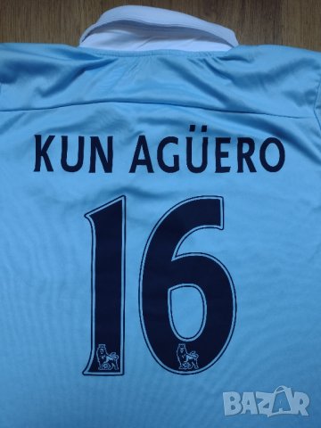 Manchester City / #16 Kun Aguero - детска футболна тениска на Манчестер Сити, снимка 3 - Детски тениски и потници - 42482613