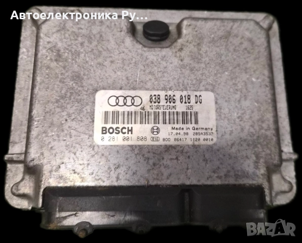 компютър AUDI A6 1.9 TDI, 038906018DG, 038 906 018 DG, BOSCH, 0 281 001 808