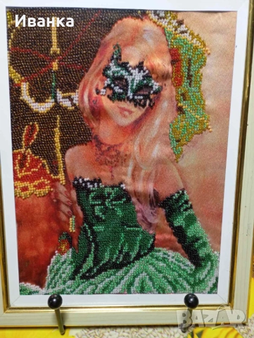 Гоблени шити с мъниста , снимка 6 - Гоблени - 52568790