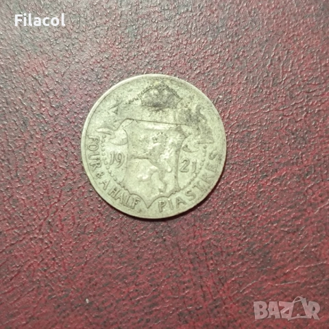 Кипър 4½ пиастъра 1921 г. Джордж V