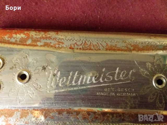 Weltmeister Vermona 1930's Ges Gesch Хармоника двустранна, снимка 3 - Други - 34522056