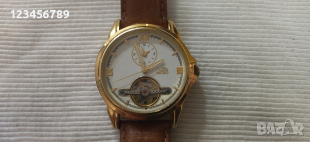 Автоматичен Швейцарски часовик,отлично работещ,кожена каишка, снимка 8 - Мъжки - 53578475