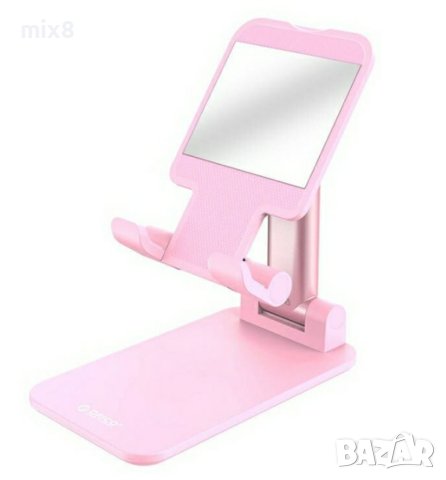 Регулируема стойка за смартфон с огледало