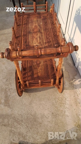 Количка за сервиране масив, снимка 7 - Маси - 53719712