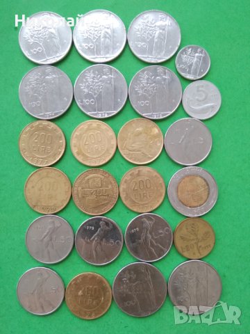 Голям лот монети от Италия