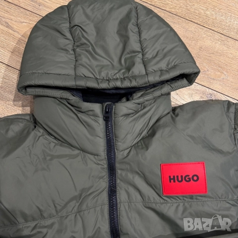 Дамско яке Hugo Logo-Patched Puffer Jacket | M размер, снимка 3 - Дивани и мека мебел - 52561136