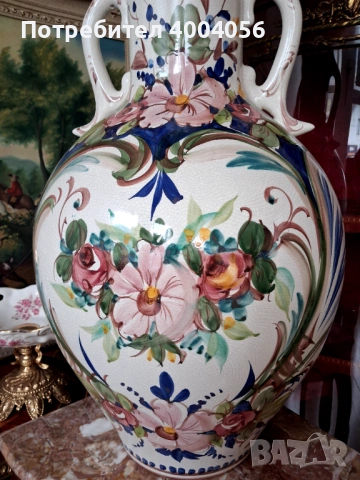 Голяма ваза, снимка 6 - Антикварни и старинни предмети - 53574179