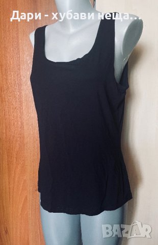 Еластичен черен потник, голям размер🍀❤️XL❤️🍀арт.5011, снимка 2 - Потници - 41539816