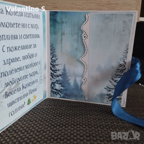 Ръчно изработени коледни картички , снимка 2 - Декорация за дома - 52174932